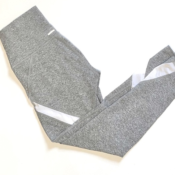 Aerie gray mesh cropped leggings size XS short - Picture 2 of 11